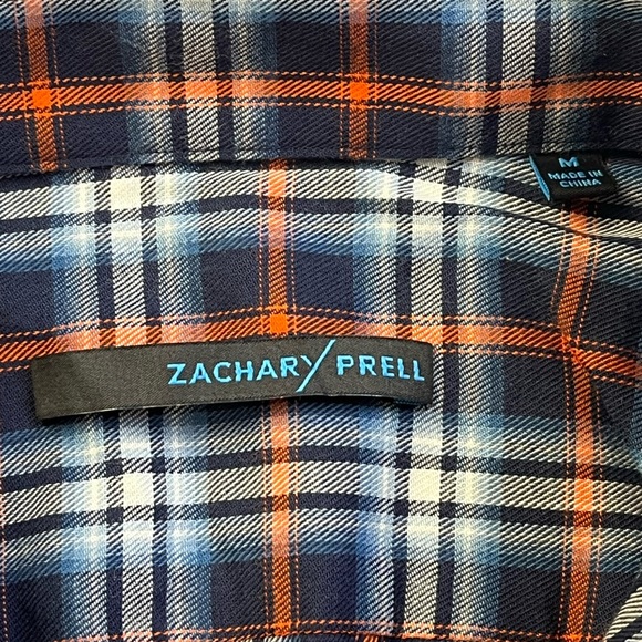 Zachary Prell Plaid Button Down Shirt R185-15 - Picture 2 of 5